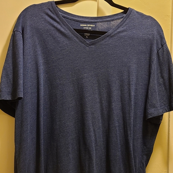 Blue v-neck t-shirt